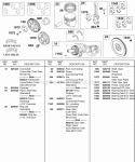 Crankshaft Flywheel PistonRingsConnecting Rods Diagram and Parts List for 430447-0105-01  Briggs and Stratton Engine